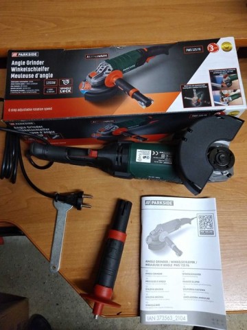 Szlifierka kątowa 1200W, 125mm z regulacją obrotów. Nowa