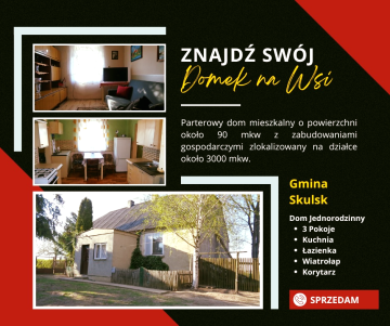 Okolice Skulska &ndash; Domek na wsi