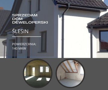 Ślesin &ndash; Dom deweloperski do własnej aranżacji