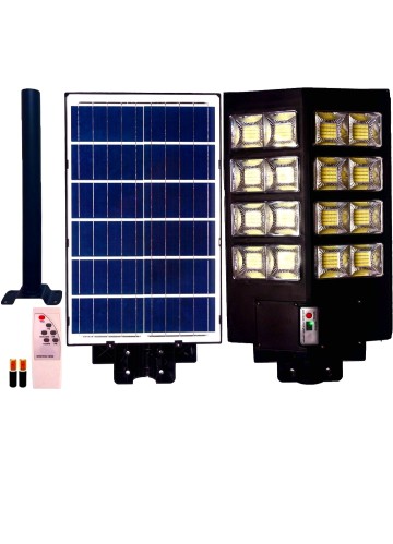 LAMPA ULICZNA SOLARNA LED Z PANELEM SOLARNYM, WYPOSAŻONA W C