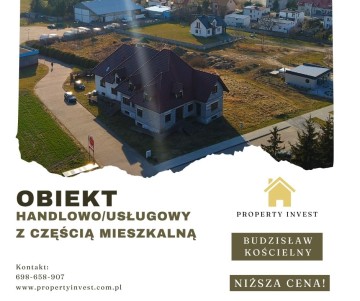 Budynek handlowo/usługowy z częścią mieszkalną