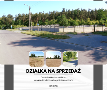 Babiak &ndash; Działki w sąsiedztwie lasu