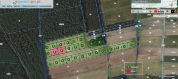 Działki budowlane pod lasem - Plebanki / 12 km Koło