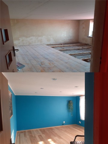 Malowanie, zabudowy GK, płytki