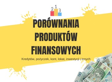 Por&oacute;wnania ofert finansowych: kredyt&oacute;w, chwil&oacute;wek, ubezpiecz
