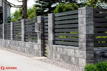 PUSTAK OGRODZENIOWY JONIEC ROMA HORIZON kolor onyx