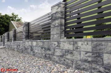 PUSTAK OGRODZENIOWY JONIEC ROMA HORIZON kolor onyx