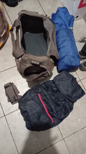 Śpiw&oacute;r, torba i plecak -zestaw