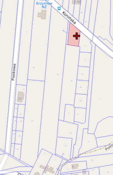 Sprzedam działkę budowlaną – 10 arów (Krzymów)