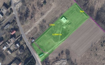 Sprzedam działkę z rozpoczętą budową - Wieruszew k. Konina