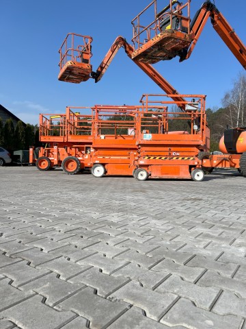 Podnośnik koszowy, zwyżka, podest koszowy nożycowy - WYNAJEM