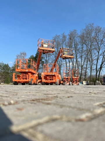 Podnośnik koszowy, zwyżka, podest koszowy nożycowy - WYNAJEM