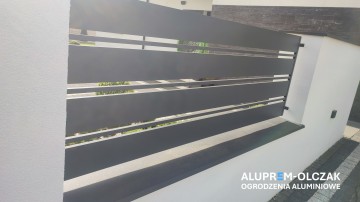 Ogrodzenia frontowe aluminiowe.