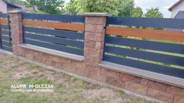 Ogrodzenia frontowe aluminiowe.
