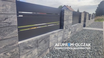 Ogrodzenia frontowe aluminiowe.