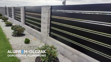Ogrodzenia frontowe aluminiowe.