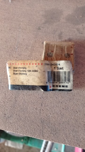 Noże zapasowe do kleszczy czołowych