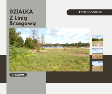 Działka z linią brzegową - Jezioro Ślesińskie