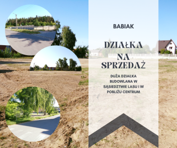 Babiak &ndash; Działki w sąsiedztwie lasu