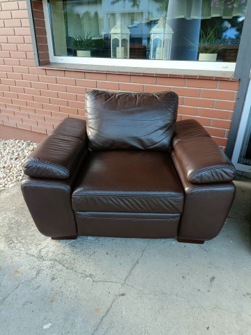 Sprzedam wypoczynek 3,2,1 ze skóry