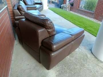 Sprzedam wypoczynek 3,2,1 ze skóry