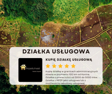 Kupię Działkę Usługową