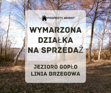 Jezioro Gopło &ndash; Działka z linią brzegową