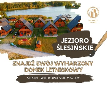 Jezioro Ślesińskie &ndash; Domki z bali, pierwsza linia brzegowa