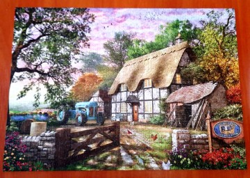 Puzzle 1000 el &ndash; Falcon De Luxe, Jumbo, The Farmers Cottage