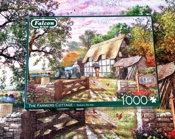 Puzzle 1000 el &ndash; Falcon De Luxe, Jumbo, The Farmers Cottage