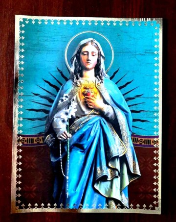 Obrazki religijne, do oprawienia w ramkę, antyramę &ndash; 5 sztuk