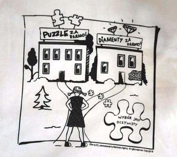 Nowy T-Shirt, JHK, koszulka – Motyw Puzzle, Historie Zośki