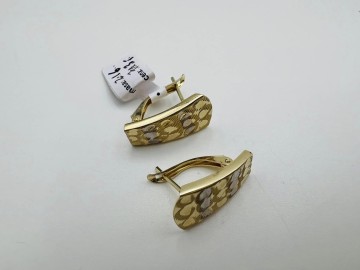 Złote kolczyki Próba 585 Waga 2.16 g Centrum shop skup-sprze