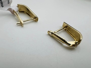 Złote kolczyki  Pr&oacute;ba 585  Waga: 1.45 g Centrum shop skup-sp