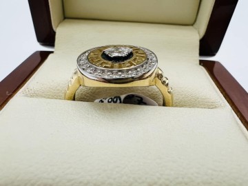 Złoty pierścionek Próba 585 Waga: 3.97 g