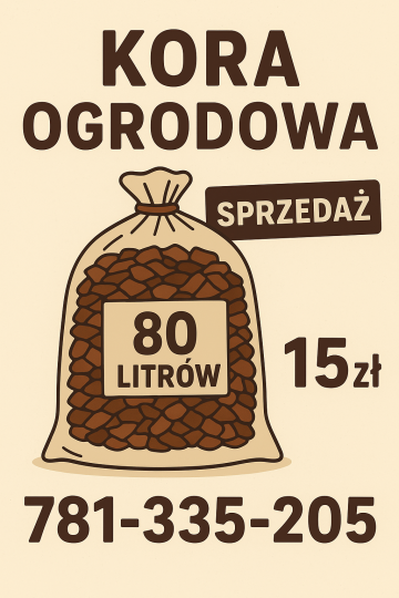 KORA OGRODOWA WOREK 80L/11zł
