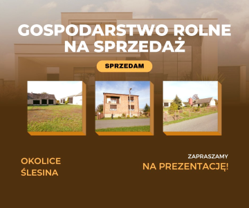 Okolice Ślesina &ndash; Dom z zabudowaniami gospodarczymi
