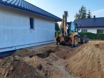 Koparko-Ładowarką Minikoparką Koparką obrotową  Tran