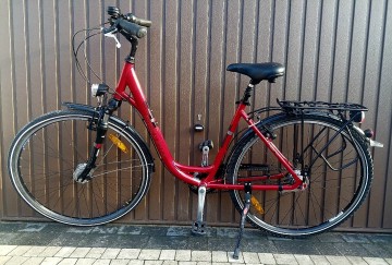 Rower Miejski Damka Pegasus Czerwony piazza