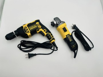 Zestaw elektronarzędzi STANLEY FAT wiertarka + szlifierka