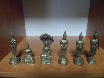 kolekcja 6 mosięznych figurek OKAZJA WOTIS Wodna