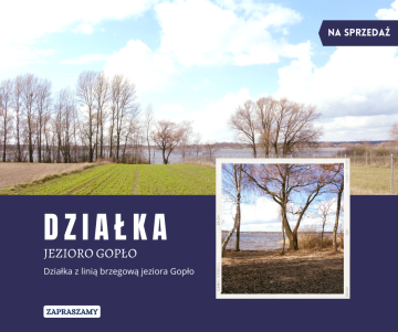 Jezioro Gopło &ndash; Działka z linią brzegową