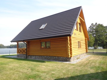 Jezioro Ślesińskie &ndash; Domki z bali, pierwsza linia brzegowa