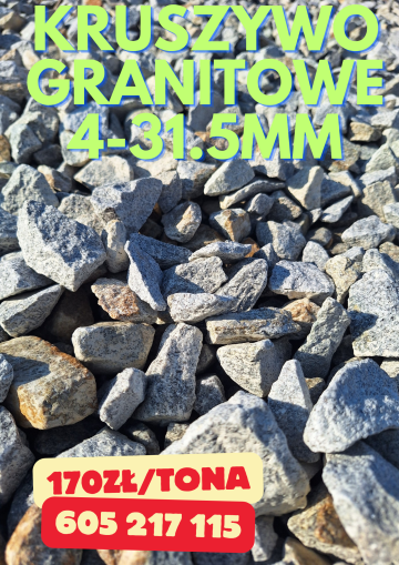 ŻWIR PIASEK KAMIEN ZIEMIA KRUSZYWA DROGOWE *605 217 15*