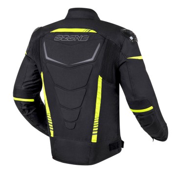 Kurtka motocyklowa tekstylna Ozone Pulse Black/Fluo Yellow