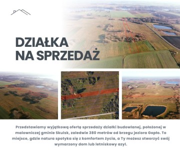 Działka Budowlana w sąsiedztwie jeziora Gopło