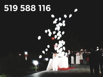 Brama z balon&oacute;w girlanda balony z helem led dekoracje ledowe