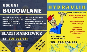 Usługi budowlane i hydrauliczne