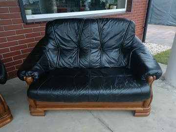 Sprzedam wypoczynek 3,2,1 ze sk&oacute;ry