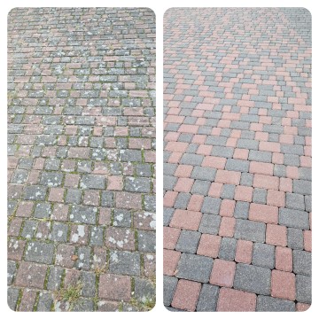 Mycie kostki brukowej, dach&oacute;w, elewacji